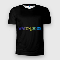 Мужская спорт-футболка Watch Dogs Text