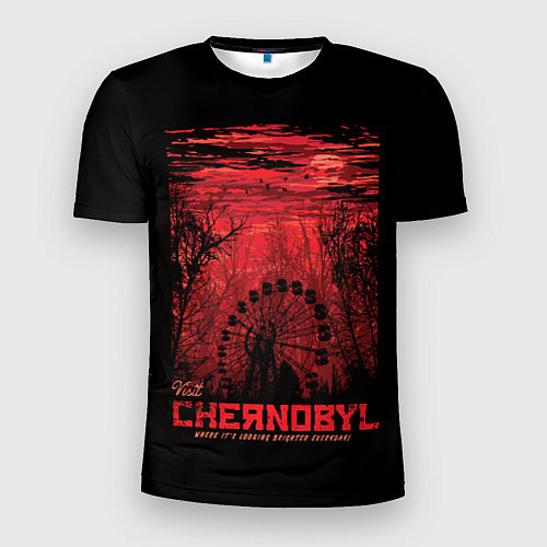 Мужская спорт-футболка Чернобыль / 3D-принт – фото 1