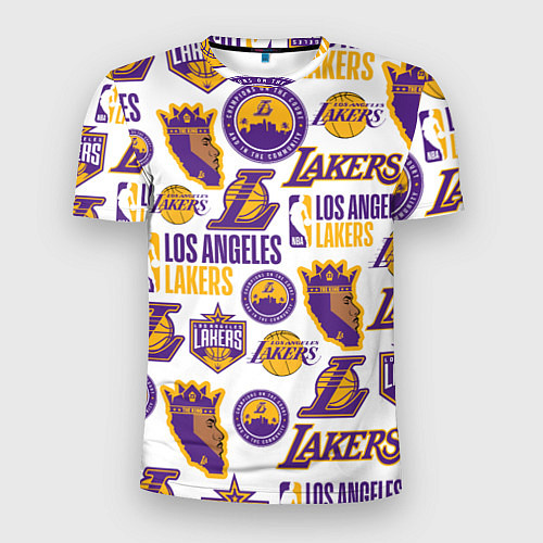 Мужская спорт-футболка LAKERS LOGO / 3D-принт – фото 1