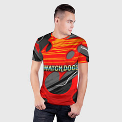 Футболка спортивная мужская Watch Dogs Recing, цвет: 3D-принт — фото 2