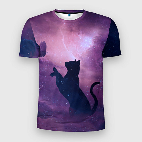 Мужская спорт-футболка Star Cat / 3D-принт – фото 1