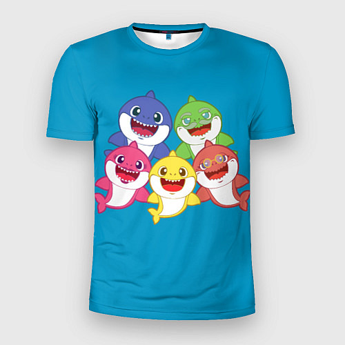 Мужская спорт-футболка Baby Shark / 3D-принт – фото 1