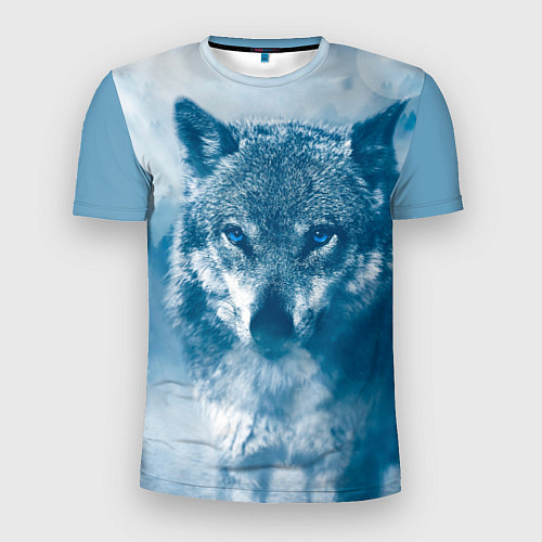 Мужская спорт-футболка Волк / 3D-принт – фото 1