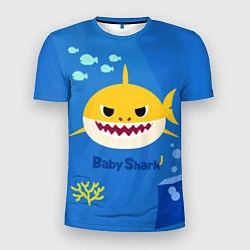 Футболка спортивная мужская Baby shark, цвет: 3D-принт