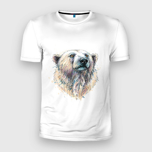 Мужская спорт-футболка Медведь / 3D-принт – фото 1