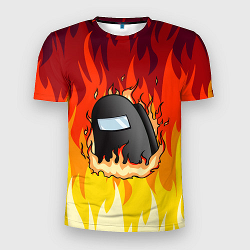 Мужская спорт-футболка Among Us Fire Z / 3D-принт – фото 1