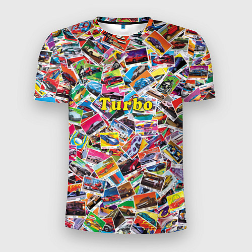 Мужская спорт-футболка Коллекция вкладышей Turbo / 3D-принт – фото 1