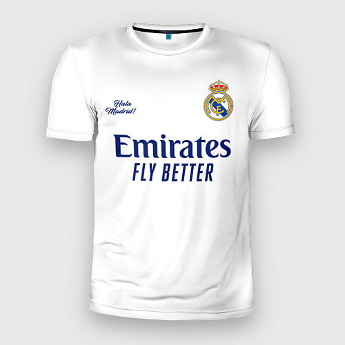 Мужская спорт-футболка REAL MADRID, домашняя 2021 / 3D-принт – фото 1