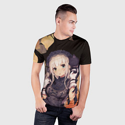 Футболка спортивная мужская Аниме Девушка, цвет: 3D-принт — фото 2