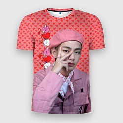 Мужская спорт-футболка BTS Ким Тэ Хён