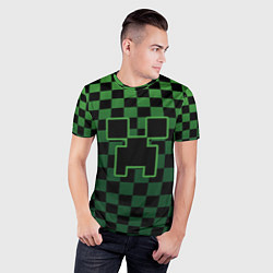 Футболка спортивная мужская Minecraft, цвет: 3D-принт — фото 2