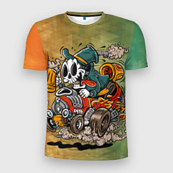 Мужская спорт-футболка Пивной гонщик