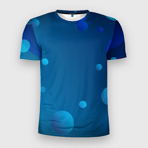 Мужская спорт-футболка Пузыри / 3D-принт – фото 1
