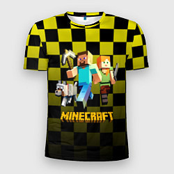 Футболка спортивная мужская Minecraft S, цвет: 3D-принт