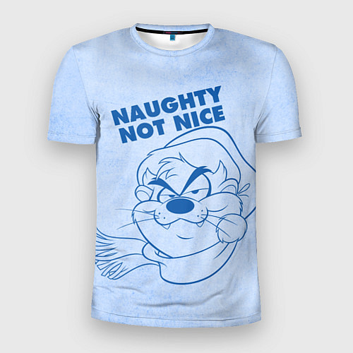 Мужская спорт-футболка Naughty not nice / 3D-принт – фото 1