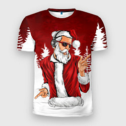 Мужская спорт-футболка Music Santa