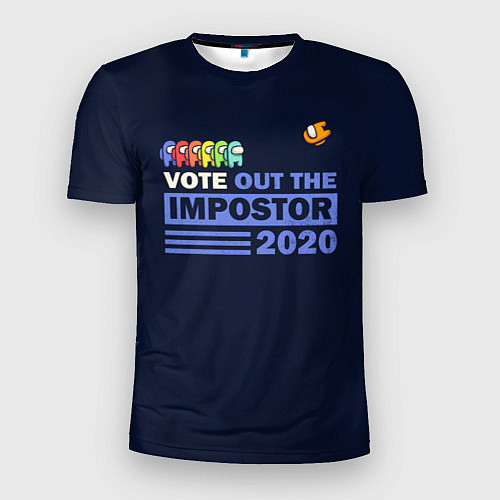 Мужская спорт-футболка Among Us Vote Out / 3D-принт – фото 1