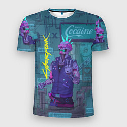 Мужская спорт-футболка Cyberpunk 2077