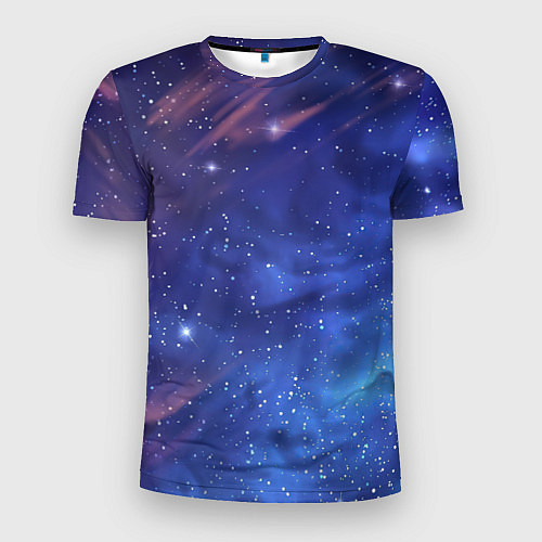 Мужская спорт-футболка Звёздное небо / 3D-принт – фото 1