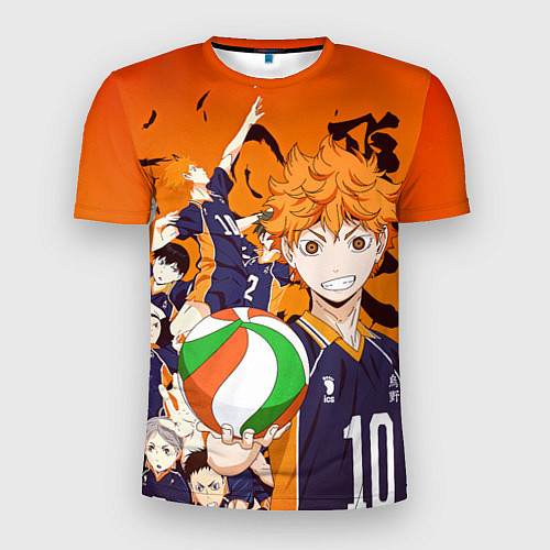 Мужская спорт-футболка ВОЛЕЙБОЛ!! HAIKYUU!! / 3D-принт – фото 1