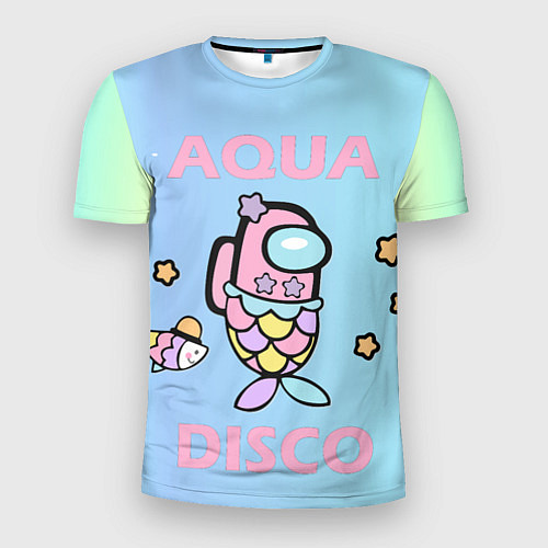 Мужская спорт-футболка Aqua Among As / 3D-принт – фото 1