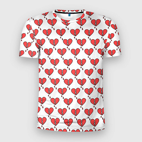 Мужская спорт-футболка Разбитое Сердце / 3D-принт – фото 1