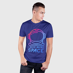Футболка спортивная мужская Космонавт, цвет: 3D-принт — фото 2