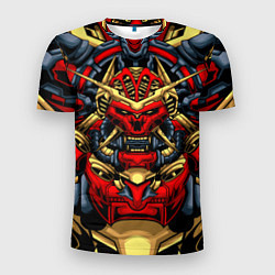 Мужская спорт-футболка Механический самурай