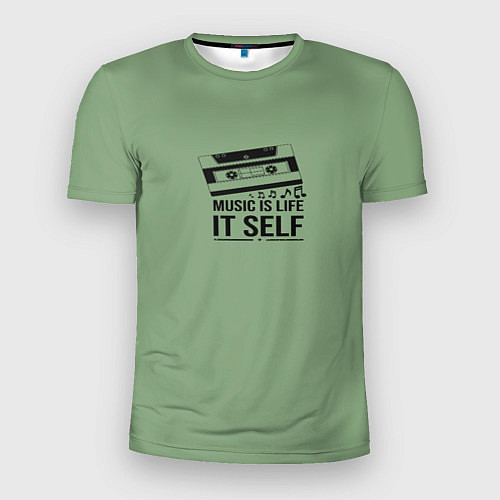 Мужская спорт-футболка Музыка / 3D-принт – фото 1