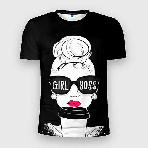Мужская спорт-футболка Girl Boss / 3D-принт – фото 1