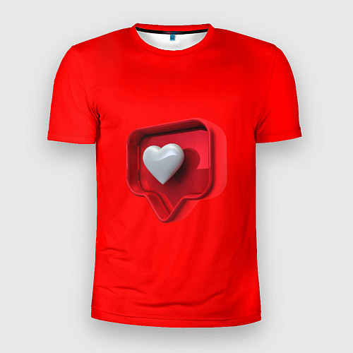Мужская спорт-футболка Электронное сердце / 3D-принт – фото 1