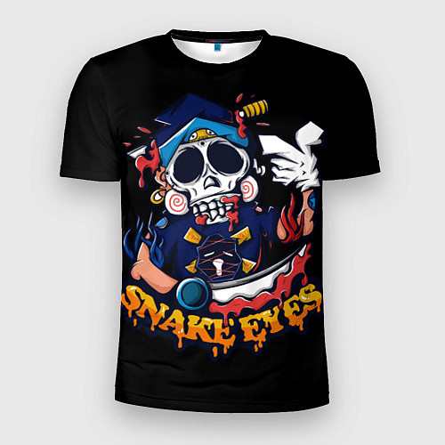 Мужская спорт-футболка Skull Snake Eyes / 3D-принт – фото 1