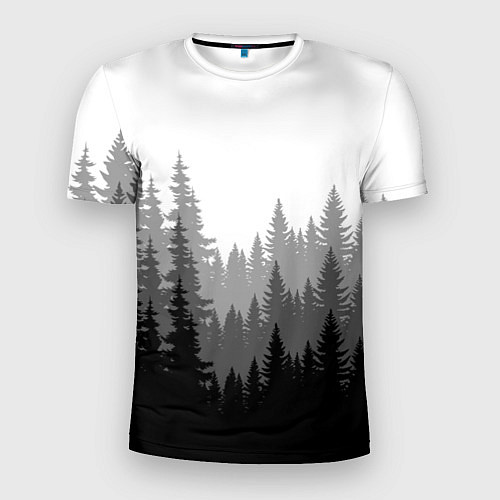 Мужская спорт-футболка Темный Лес / 3D-принт – фото 1