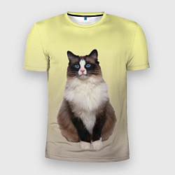 Мужская спорт-футболка Персидская пушистая кошка