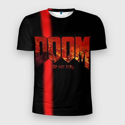 Мужская спорт-футболка Doom Rip and Tear / 3D-принт – фото 1