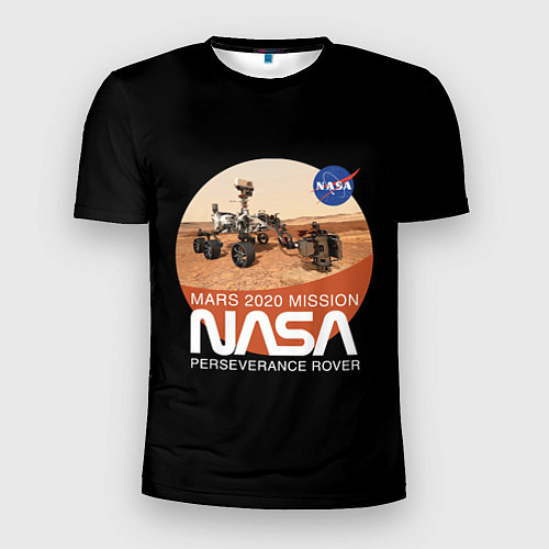 Мужская спорт-футболка NASA - Perseverance / 3D-принт – фото 1