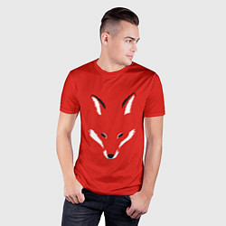 Футболка спортивная мужская Fox minimalism, цвет: 3D-принт — фото 2
