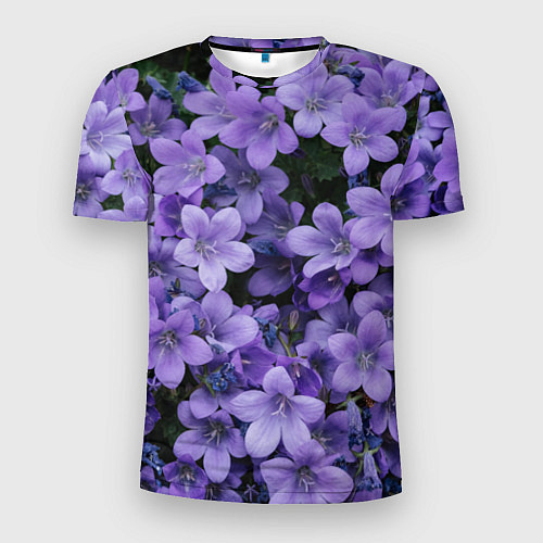 Мужская спорт-футболка Фиолетовый цвет весны / 3D-принт – фото 1