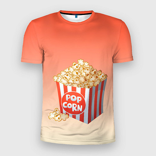 Мужская спорт-футболка Попкорн рисунок / 3D-принт – фото 1