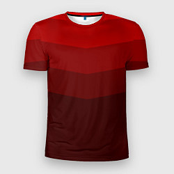Футболка спортивная мужская Красный Градиент, цвет: 3D-принт