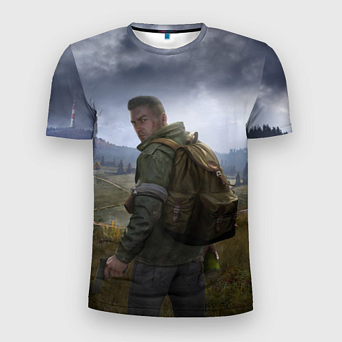 Мужская спорт-футболка DAYZ POSTER ДЕЙЗИ ПОСТЕР Z / 3D-принт – фото 1