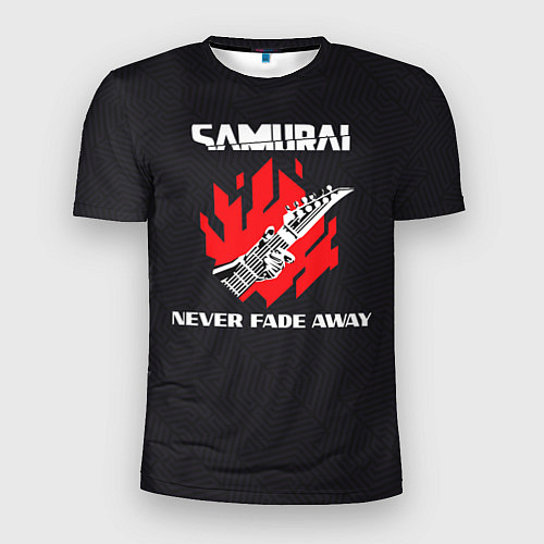 Мужская спорт-футболка Samurai Never Fade Away / 3D-принт – фото 1