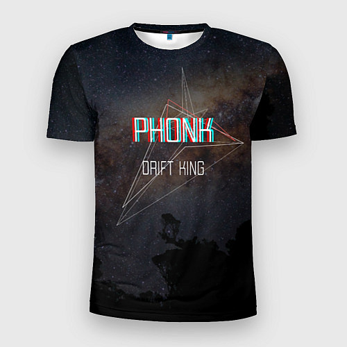 Мужская спорт-футболка PHONK Drift King фонк дрифт / 3D-принт – фото 1