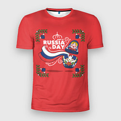 Мужская спорт-футболка Russian Day