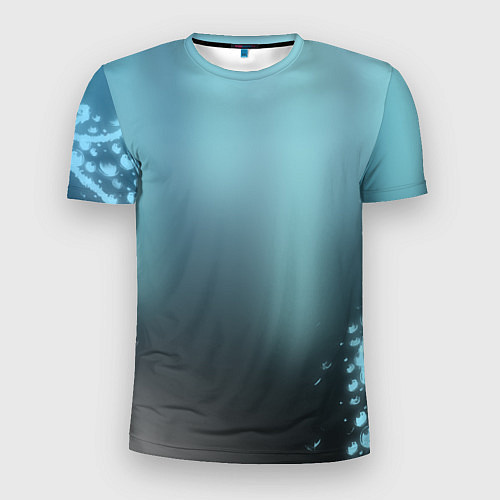 Мужская спорт-футболка Водяные свечения / 3D-принт – фото 1