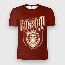 Мужская спорт-футболка Русский медведь в короне