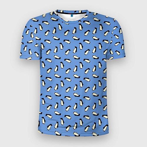Мужская спорт-футболка Пингвины / 3D-принт – фото 1
