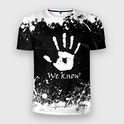 Мужская спорт-футболка WE KNOW TES / 3D-принт – фото 1
