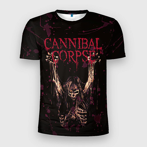 Мужская спорт-футболка Cannibal Corpse Skeleton / 3D-принт – фото 1