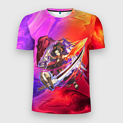 Футболка спортивная мужская Шаман Кинг Йо Асакура, цвет: 3D-принт